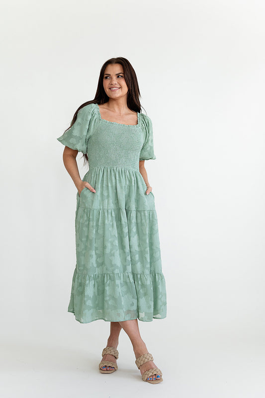 loveedsTM-Evangeline Dress in Dusty Sage
