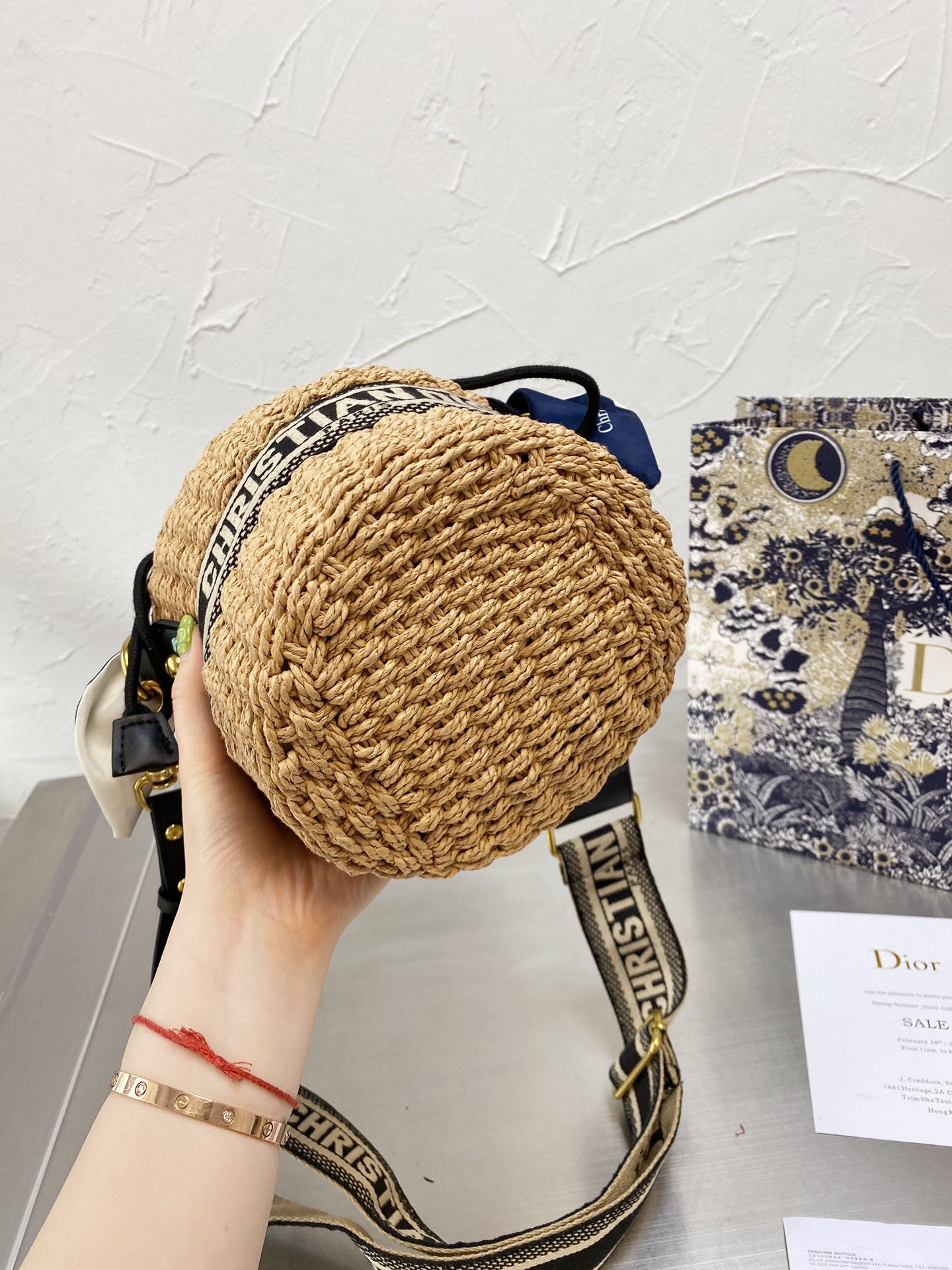 Dior Straw Bag Bucket