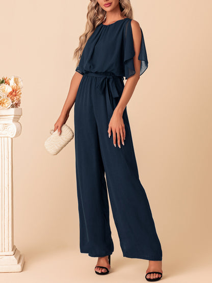 Scoop Chiffon Maxi Jumpsuit/Pantsuit