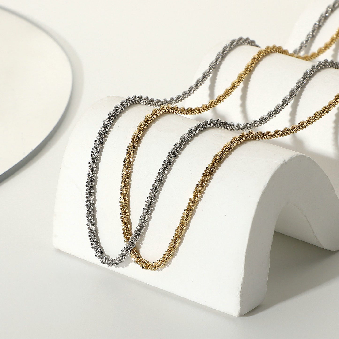 Italy VICENZA sparkling glitter clavicle chain