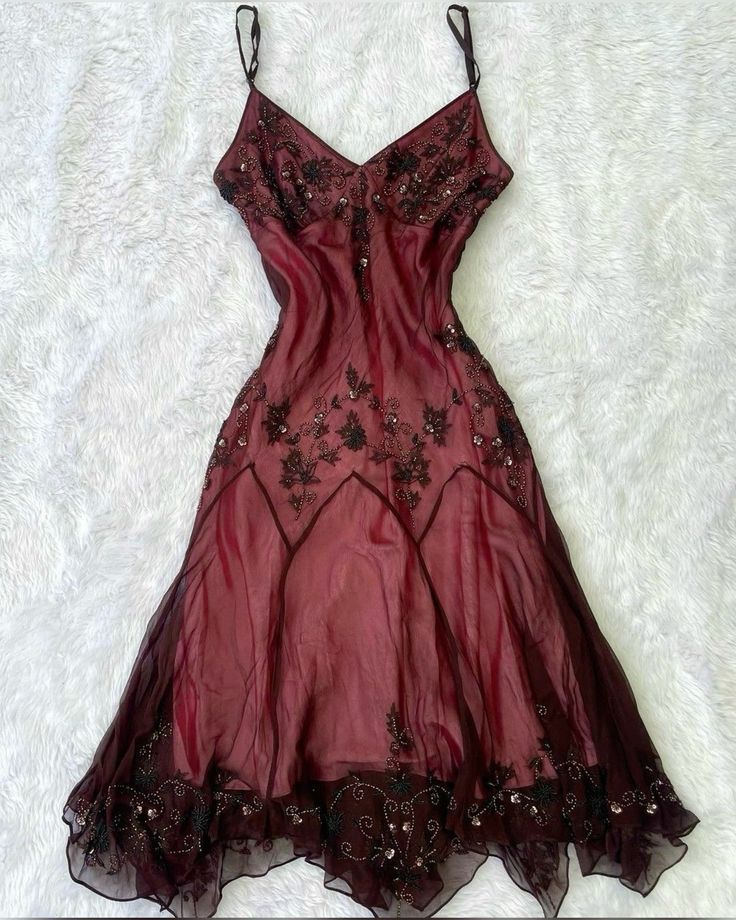Vintage A line Straps Dark Pink Prom Dresses 22th Birthday Outfit P1974