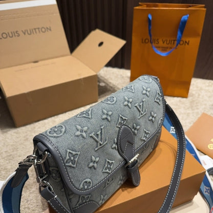 LOUIS VUITTON DIANE MONOGRAM DENIM BLUE 25CM