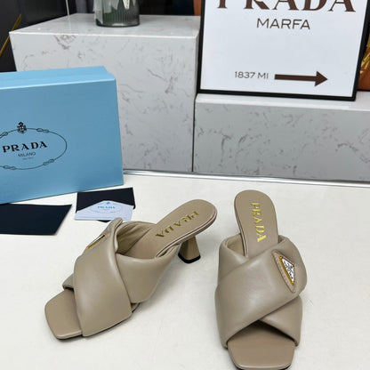 PRADA PADDED NAPPA SANDALS BEIGE  1XX754 2DL8 F0036 F 065