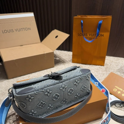 LOUIS VUITTON DIANE MONOGRAM DENIM BLUE 25CM