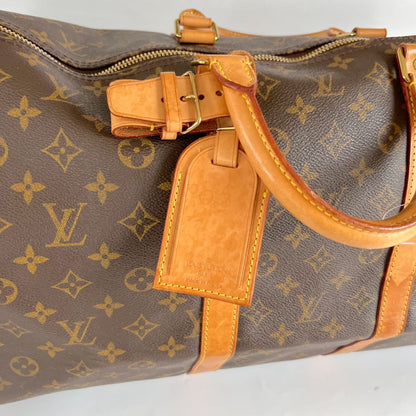 Louis Vuitton monogram Keepall Bandouliere 55” bag