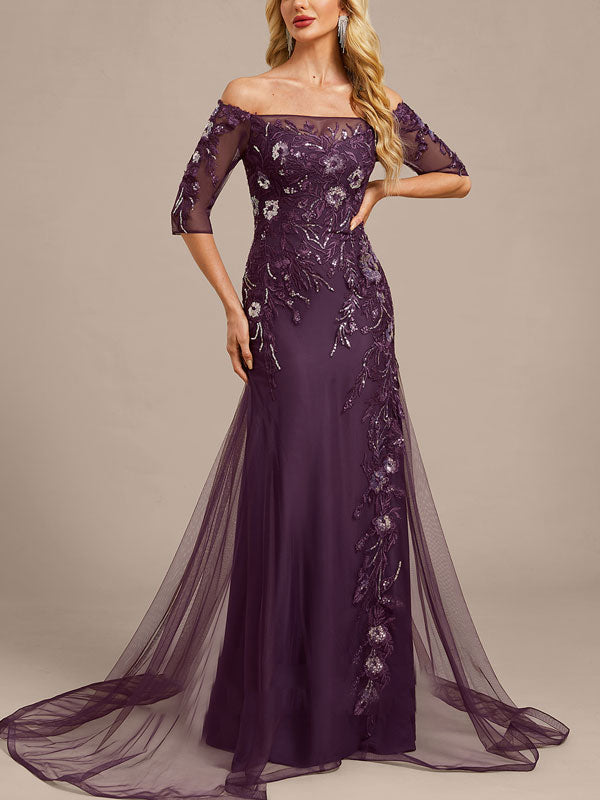 Mermaid Off-the-shoulder Tail Evening Dress