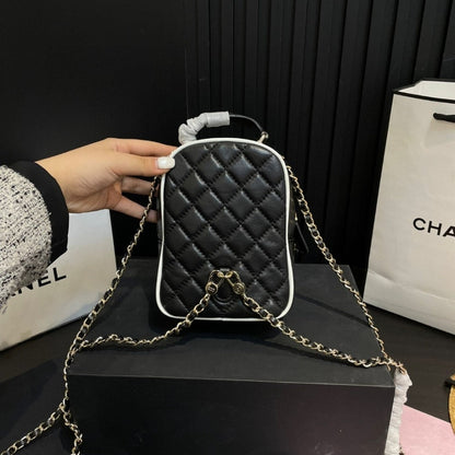 CHANEL MINI BACKPACK BLACK 13CM