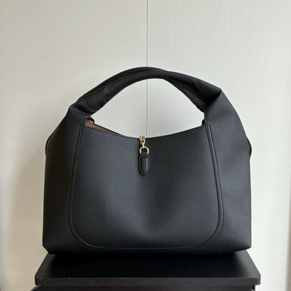 GUCCI SOFTBIT MEDIUM TOP HANDLE BAG BLACK 27CM 837467 AAEAO 1000