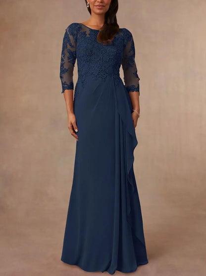 Lace and Chiffon Women's Dress