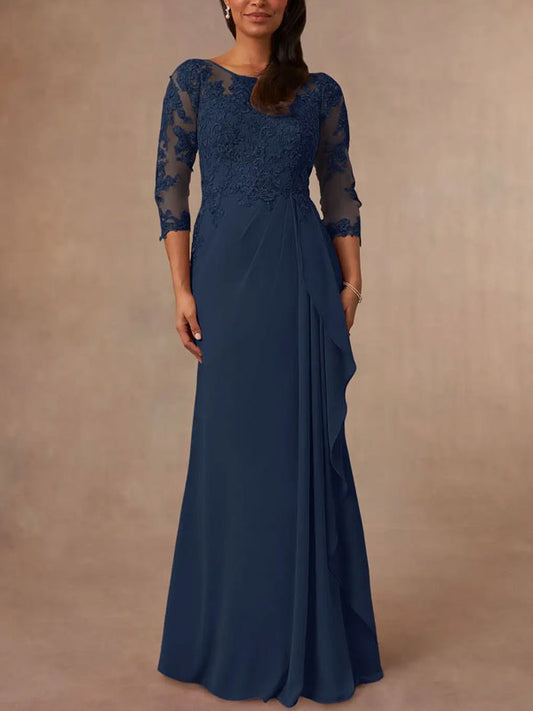 Lace and Chiffon Women's Dress