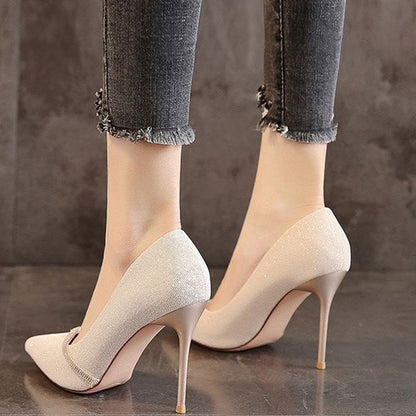 Spring Patent Leather Elegant Ladies Pumps