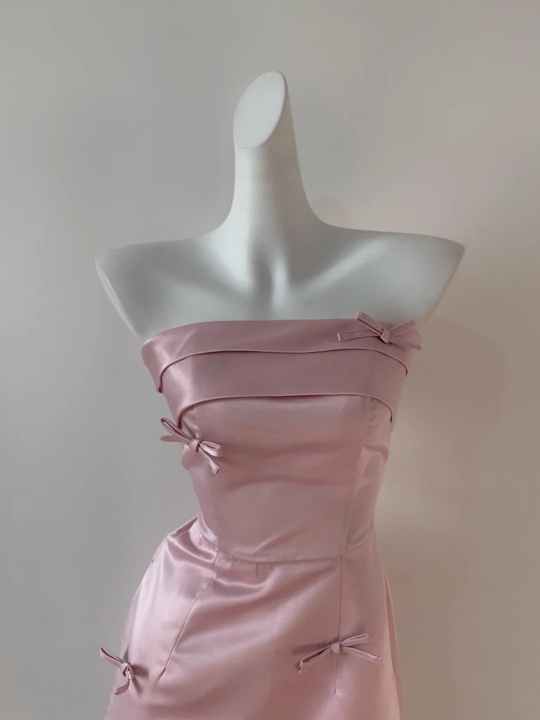 Black/Pink Simple Fashion Elegant Short Bow Satin Homecoming Dress Prom Dress Evening Dress Ball Dress Birthday Party Dress gh3906