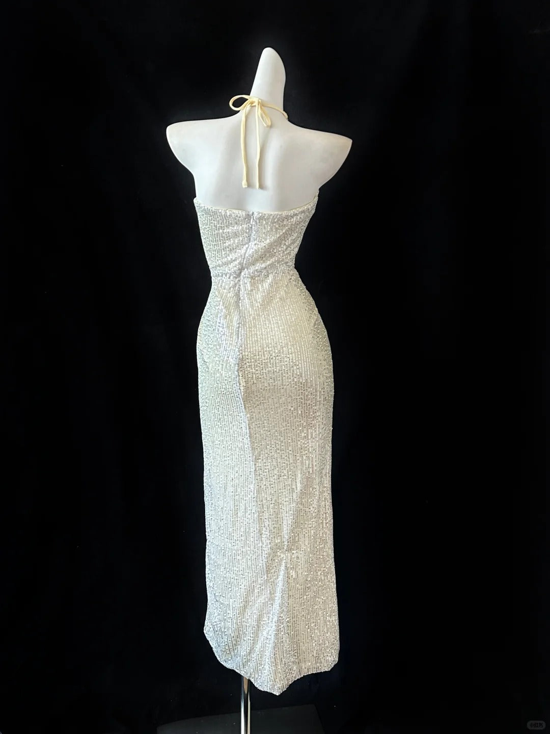 Gold Sequin Elegant Long Ball Gown Evening Dress Party Dress gh4477