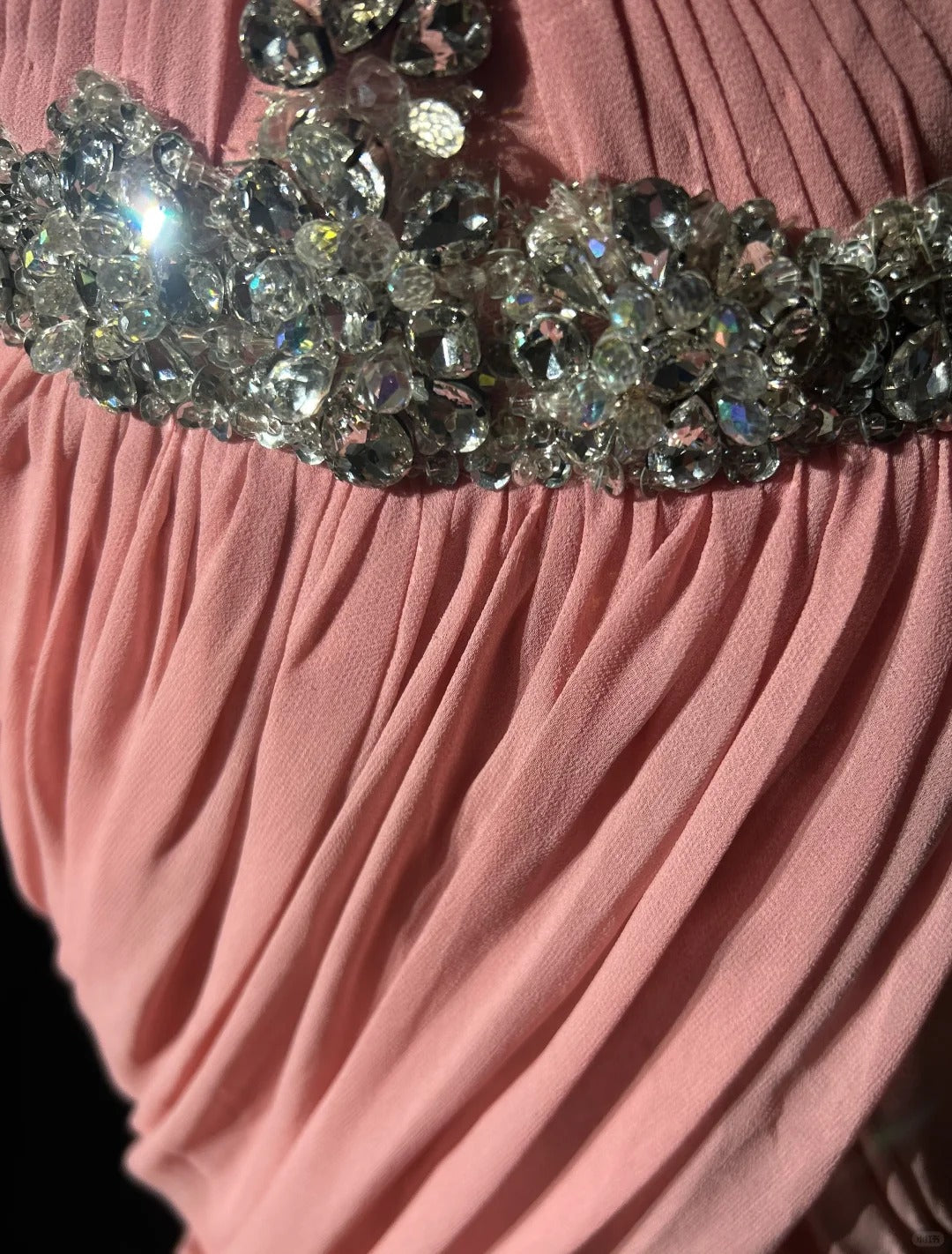 Pink Gorgeous Shiny Elegant Exquisite Beaded Tulle Long Mermaid Floor Length Slim Ball Gown Evening Gown Party Dress Prom Dress gh3851