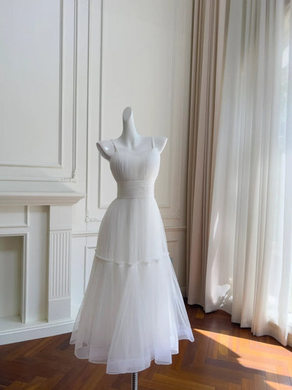 Mint Flowy Long Chiffon Ball Gown Birthday Party Dress gh4405