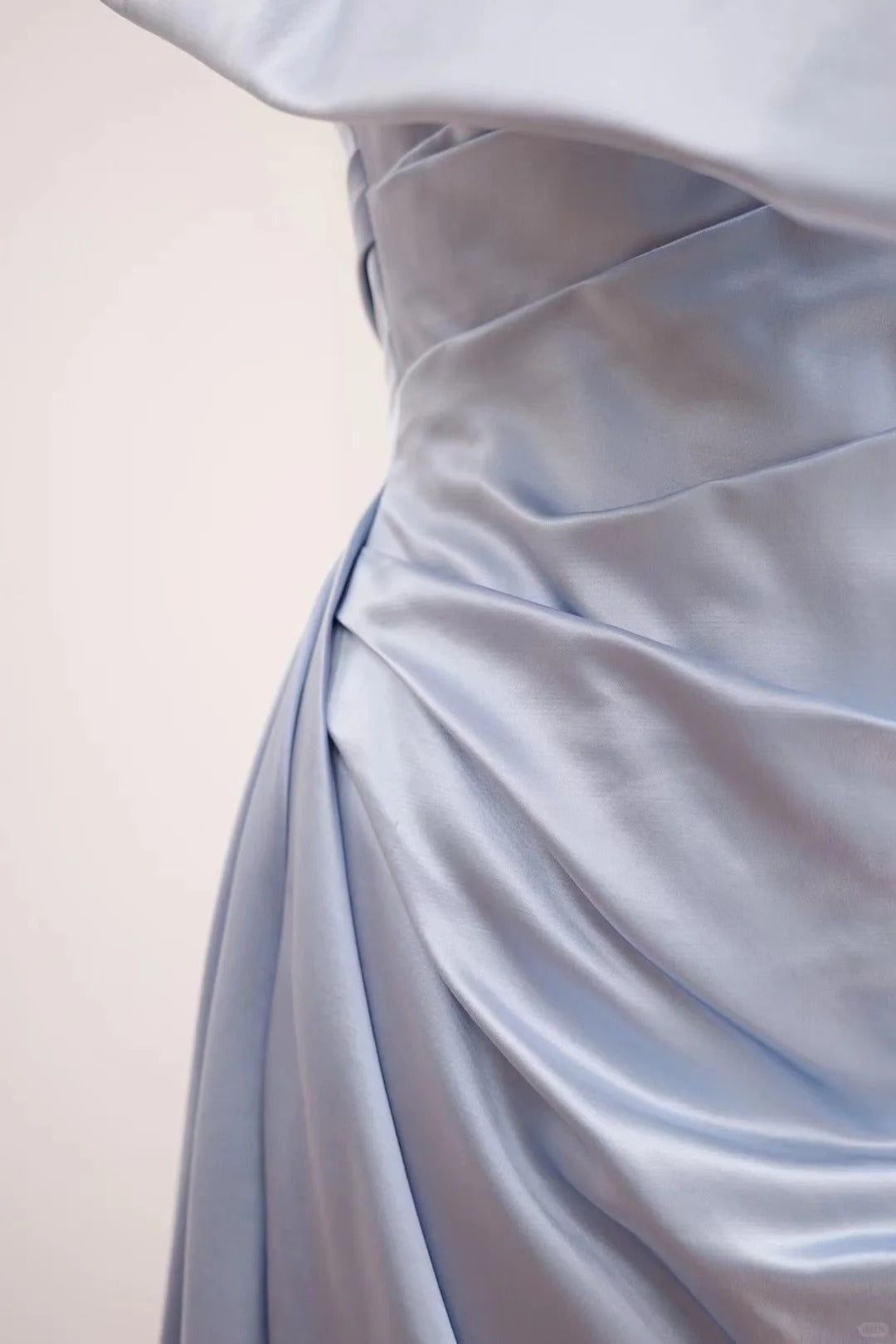 Blue fashion long satin Prom dress evening dress gh5070