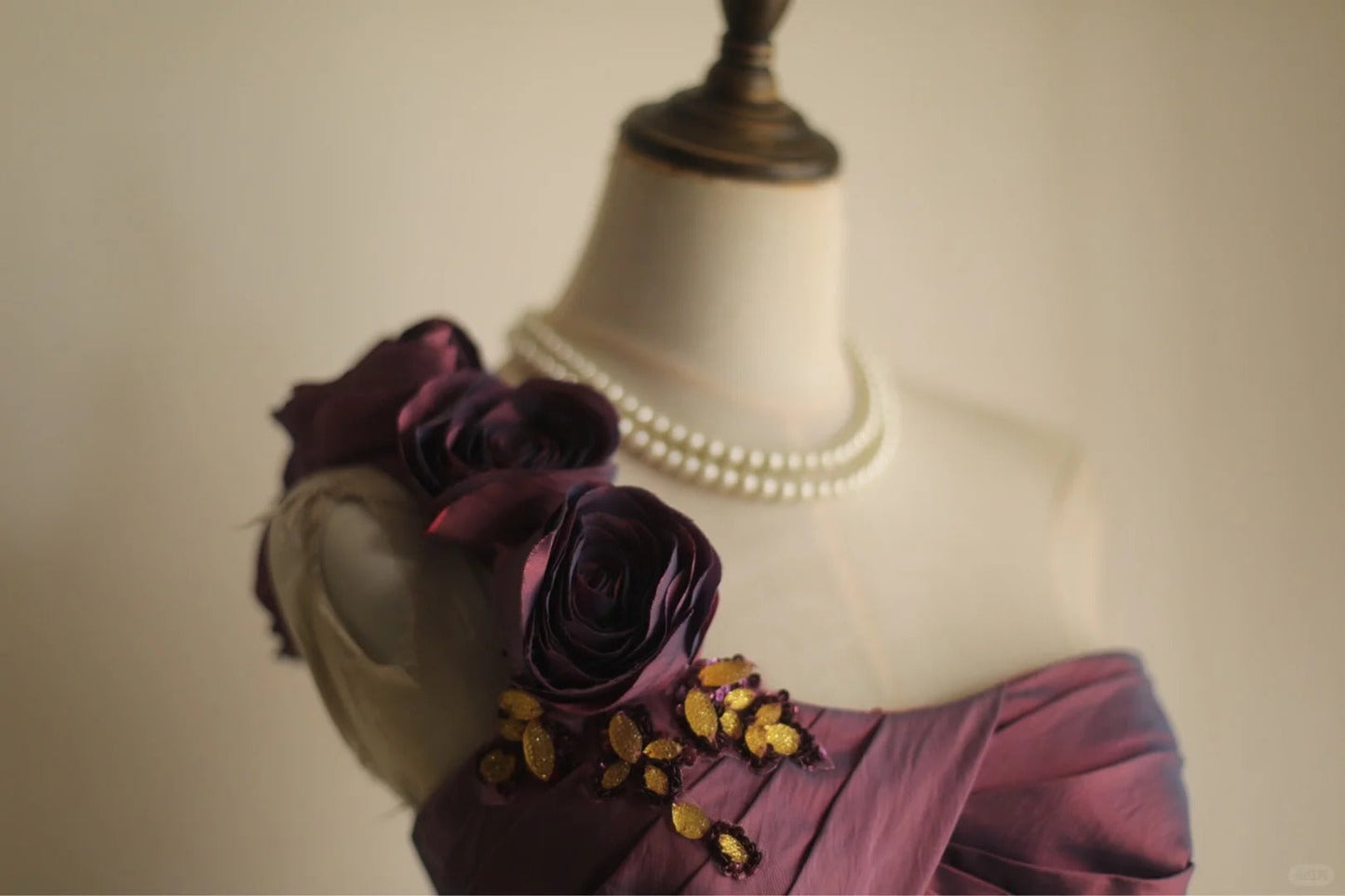 Symphony Purple Fashion Sexy Handmade Rose Flower Short Taffeta Satin Homecoming Dress Birthday Party Dress Cocktail Party Dress Evening Dress Retro Princess Dress Wedding Adult Ceremony Birthday Party gh3963