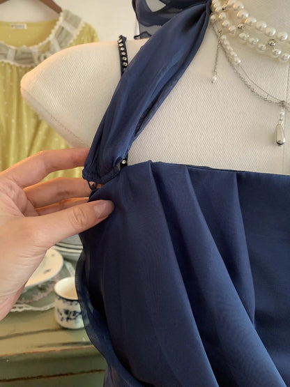 Blue Sparkly Sweet Elegant Short Chiffon Tulle Homecoming Dresses Evening Dresses Birthday Party Dresses Prom Dresses Prom Dresses gh3921