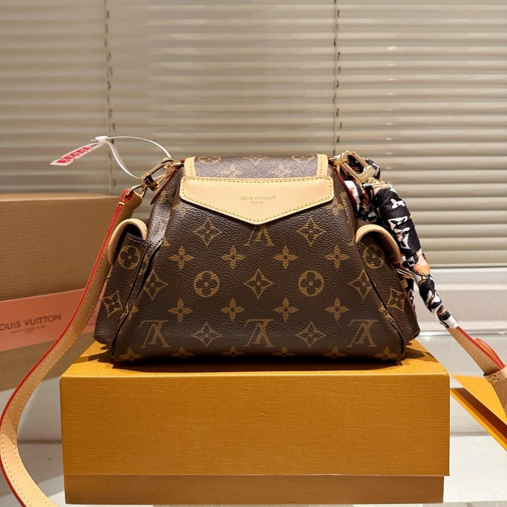 LV ODYSSEY BAG MONOGRAM BROWN 27CM M25085