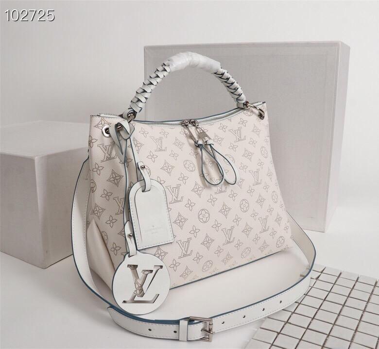 Louis Vuitton Monogram Mahina Beaubourg Mm Hobo