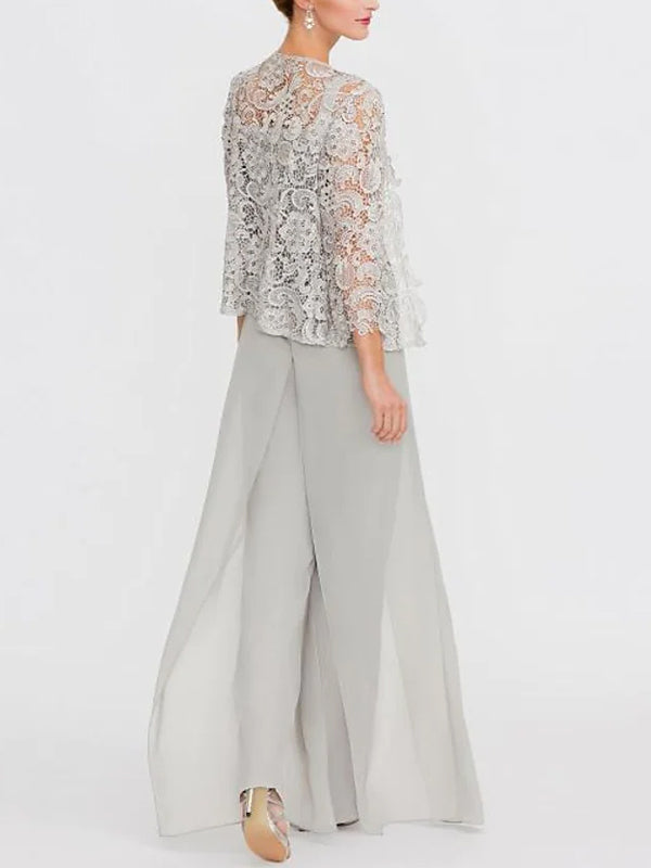 Lace Sleeveless Tank Top Trousers Three-piece Suit