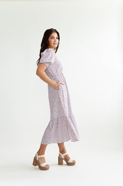 loveedsTM-Lavender Haze Floral Dress
