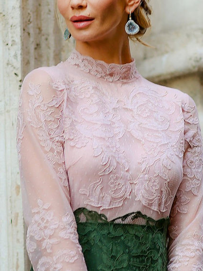 Lace Hollow Stitching Women's Dress