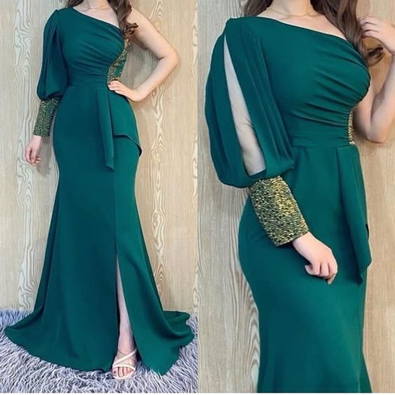 Graduation dress Green Prom Dresses Formal Wedding Evening Party Dresses For Graduation    fg2864