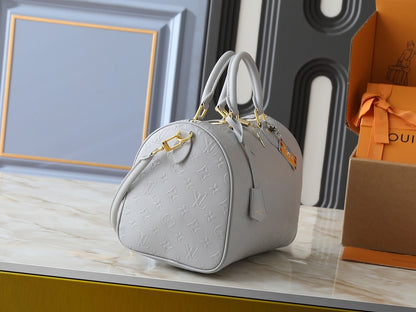 LOUIS VUITTON SPEEDY SOFT 30 BAG CLOUD GREY 30CM M25670
