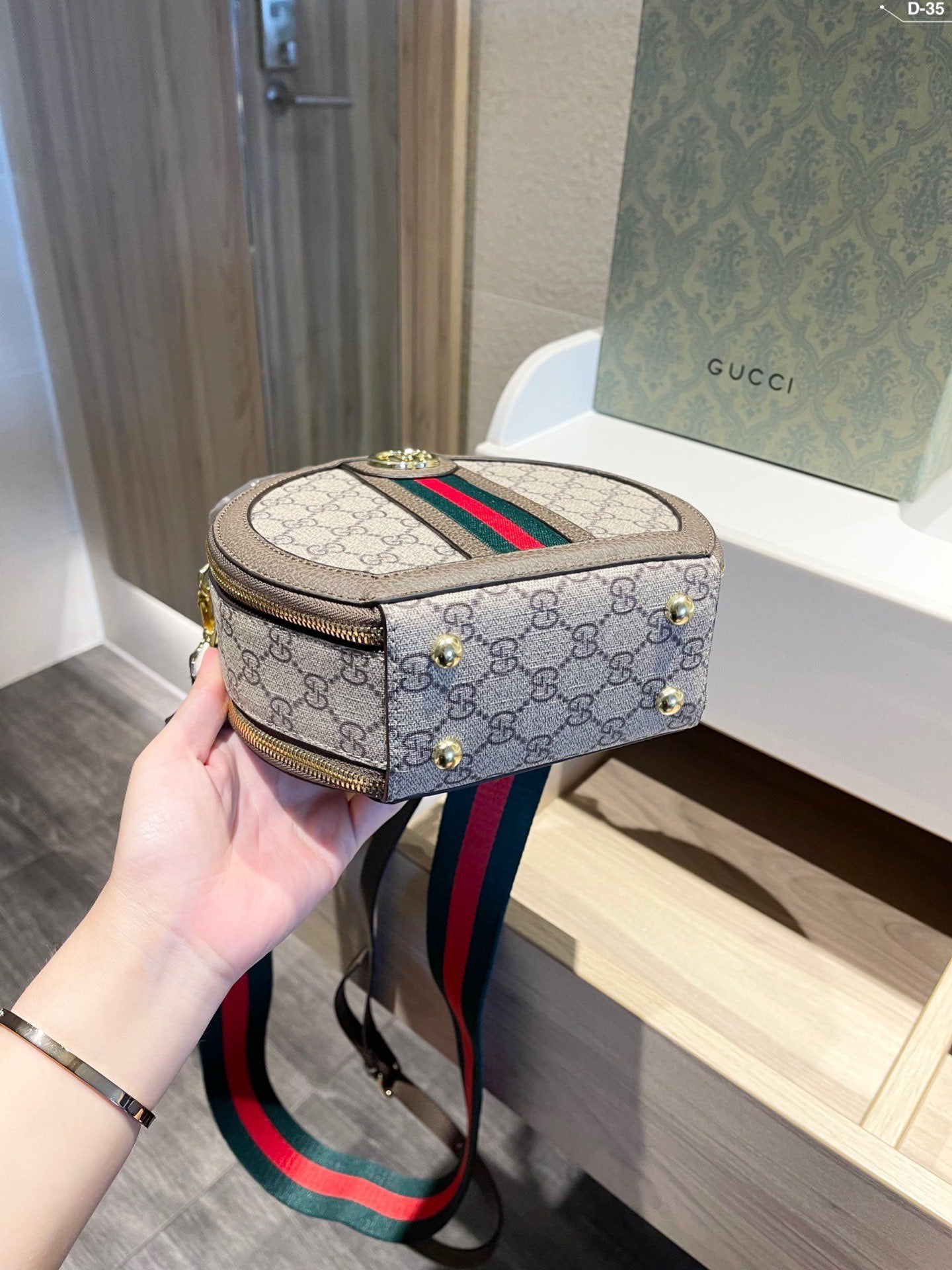 Gucci GG Mini Ophidia Round Backpack
