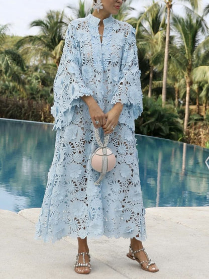 Elegant Resort With Hollow Air Women's Dress