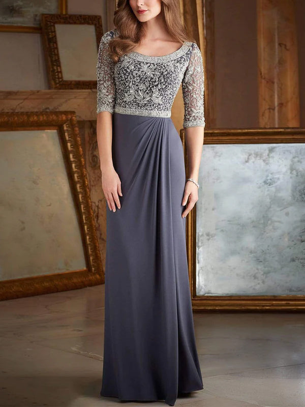 Round Neck Sequined Maxi Dress