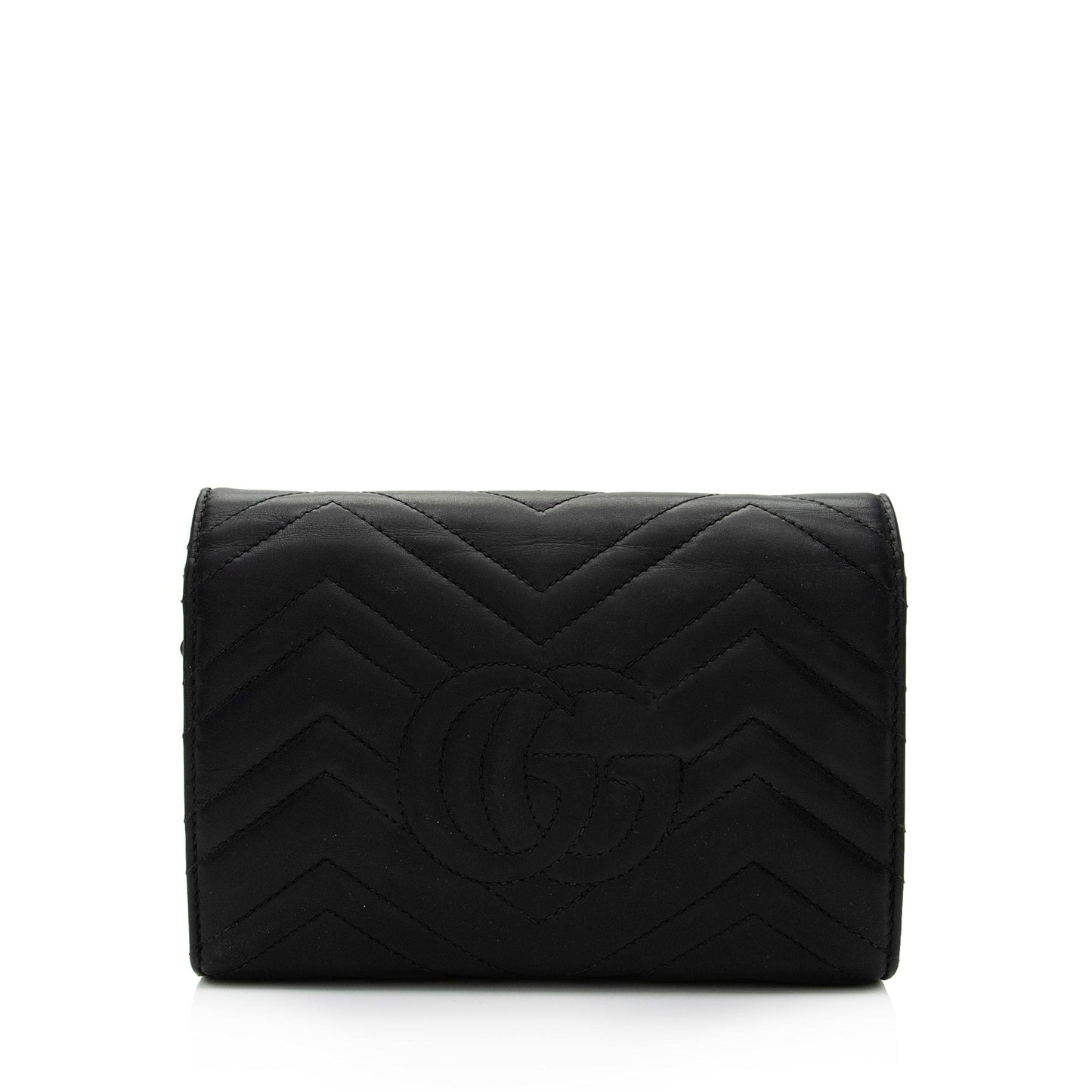 Gucci Matelasse Leather GG Marmont Mini Wallet on Chain Bag (SHF-2W0NuI)