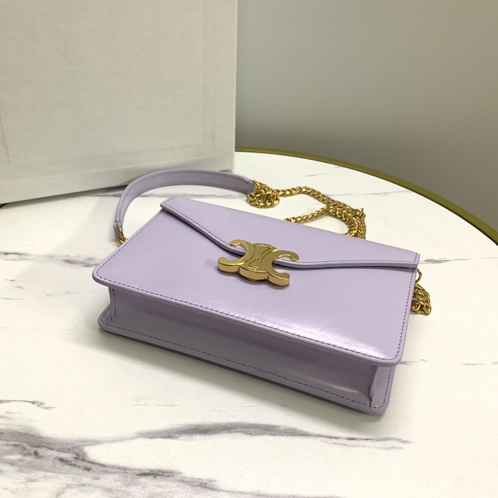 WALLET ON CHAIN MARGO in Shiny calfskin