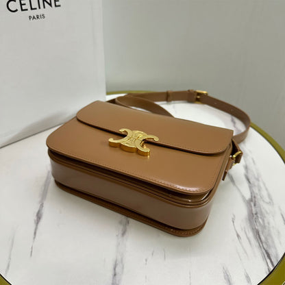 CELINE CLASSIQUE TRIOMPHE BAG in shiny calfskin