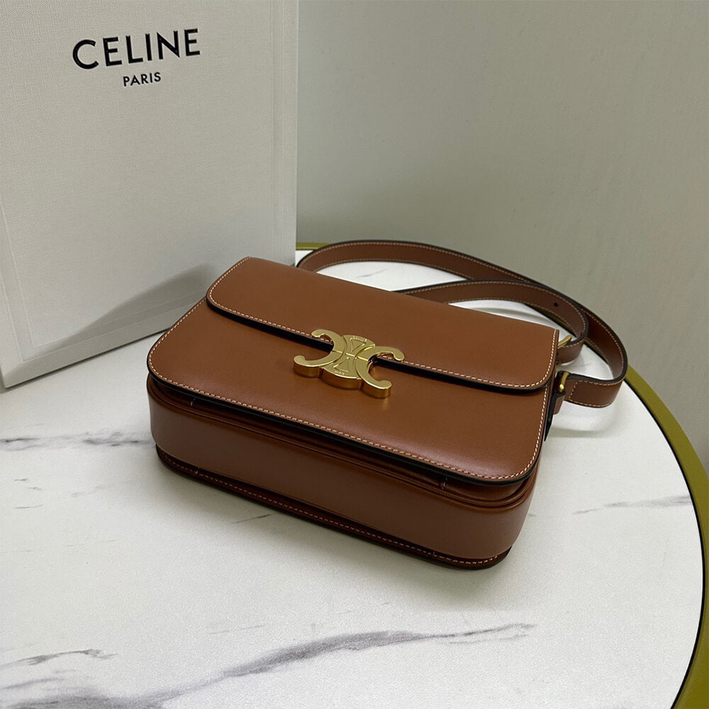 CELINE CLASSIQUE TRIOMPHE BAG in shiny calfskin