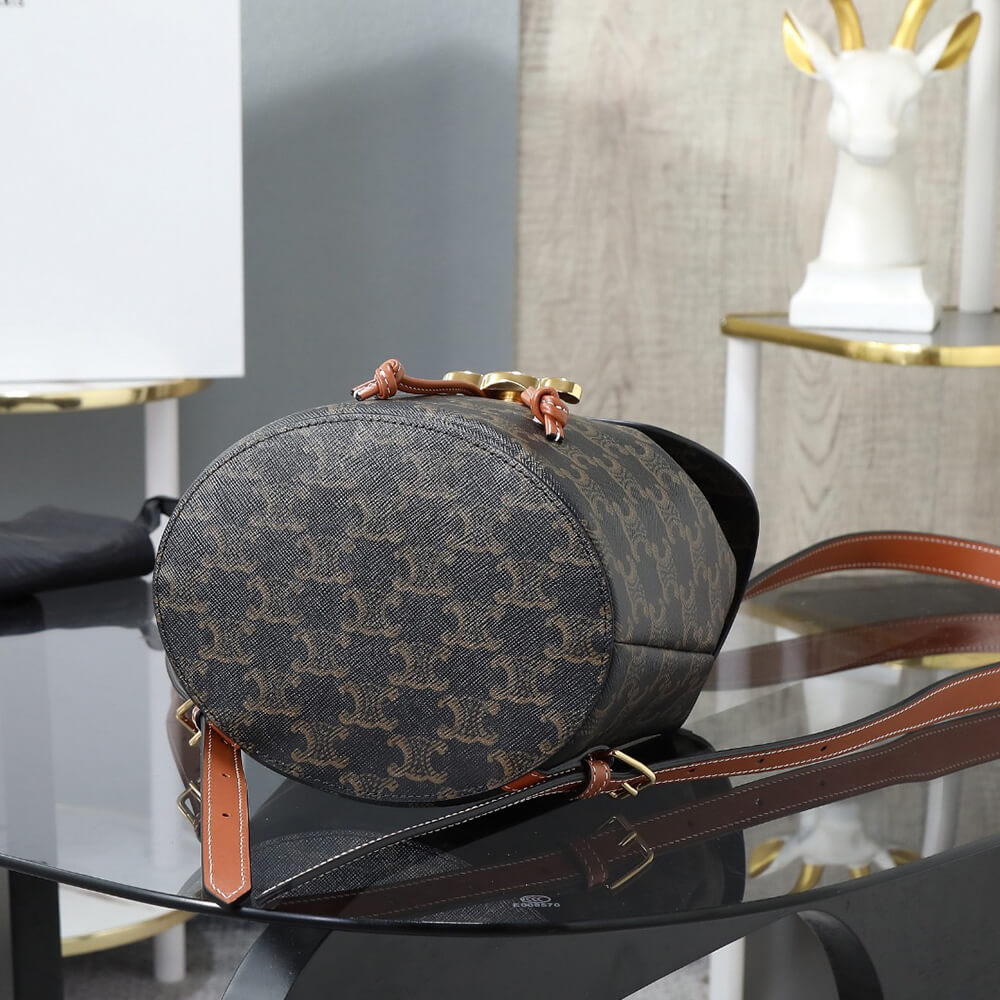 BACKPACK CELINE BONNIE IN Triomphe Canvas and calfskin