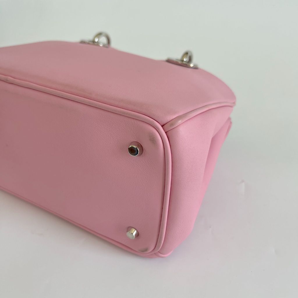 Dior Pink Leather Mini Diorissimo Tote