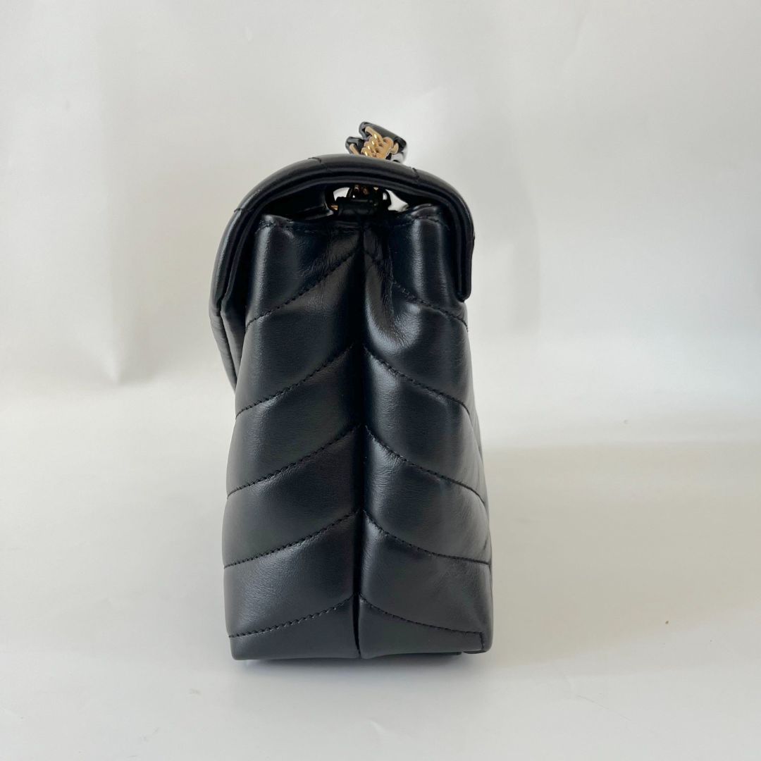 Saint Laurent black Loulou small chain bag