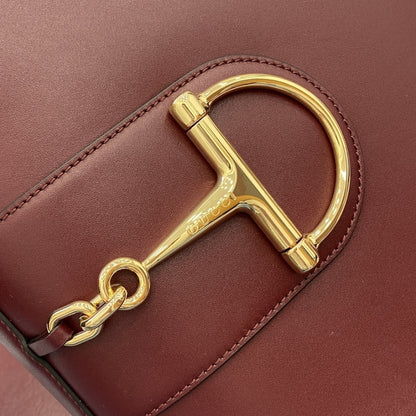 GUCCI 73 SMALL BUCKET BAG ROSSO ANCORA RED LEATHER 20CM 833665 AAEC2 6207