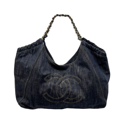 YSL Large Capacity Denim Tote Bag
