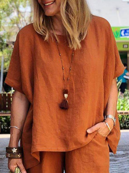 Ladies Casual Linen Suit