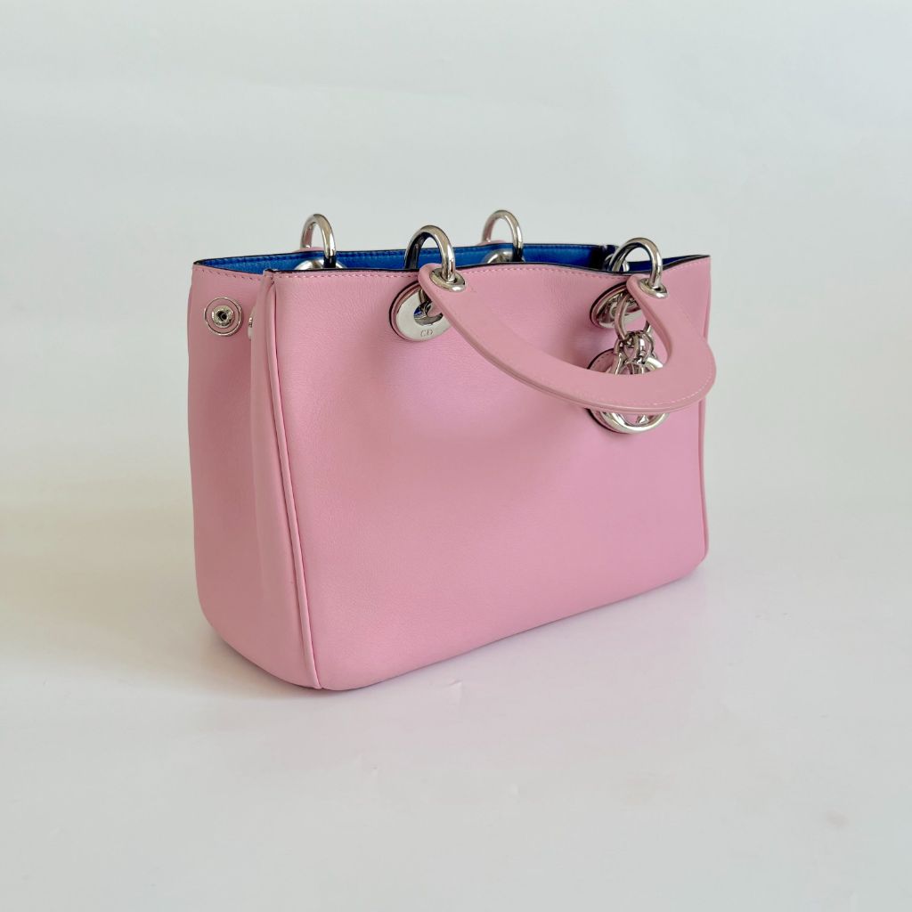 Dior Pink Leather Mini Diorissimo Tote