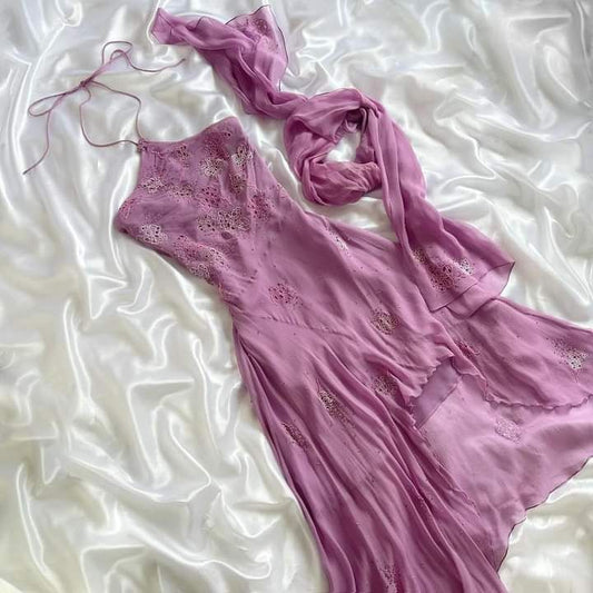 Pink Purple Fashion Elegant Exquisite Beaded Strapless Long Chiffon Ball Gown Evening Gown Party Dress gh3476