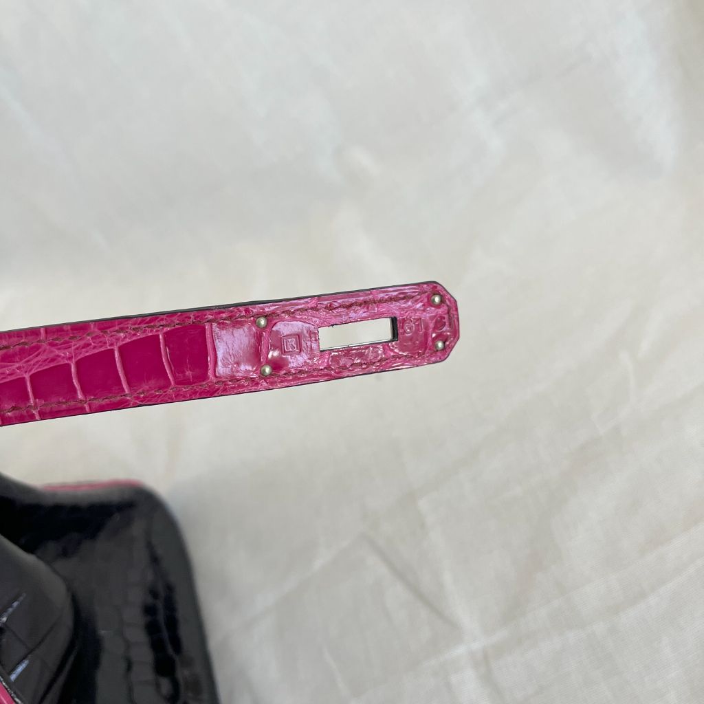 Hermès Very Rare Birkin HSS Special Order 35 cm Shiny Black Crocodile Birkin Bag