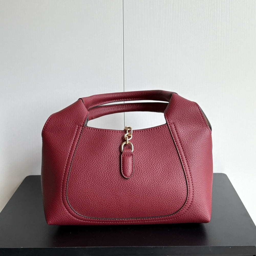 GUCCI SOFTBIT MEDIUM TOP HANDLE BAG ROSSO ANCORA 27CM 837467 AAEAO 6207