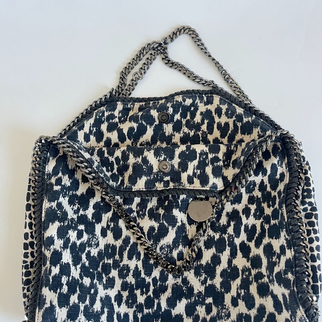 Stella McCartney animal fabric print large fallabela shoulder bag