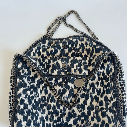 Stella McCartney animal fabric print large fallabela shoulder bag
