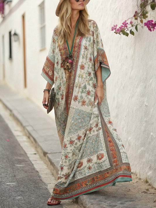 Elegant Holiday Prints Vacation Dress