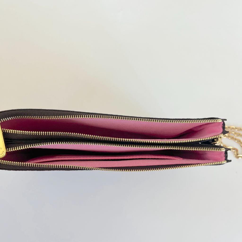 Louis Vuitton Christmas Animation Double Zip Pochette Bag